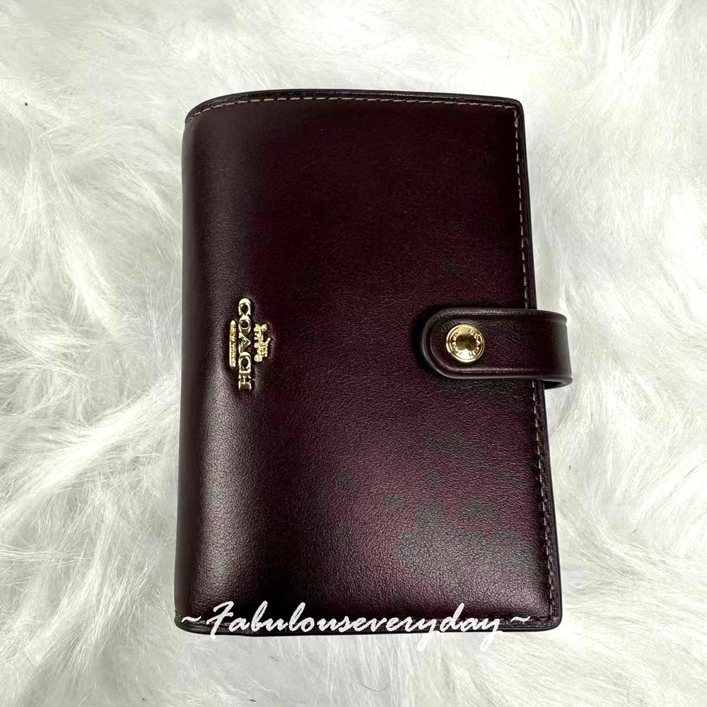 Coach 2-In-1 Wallet In Smooth Leather/Gold/Espresso CCL71 NWT